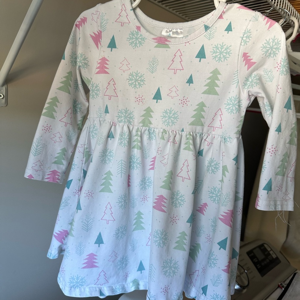 24 month stitchy fish Christmas dress!